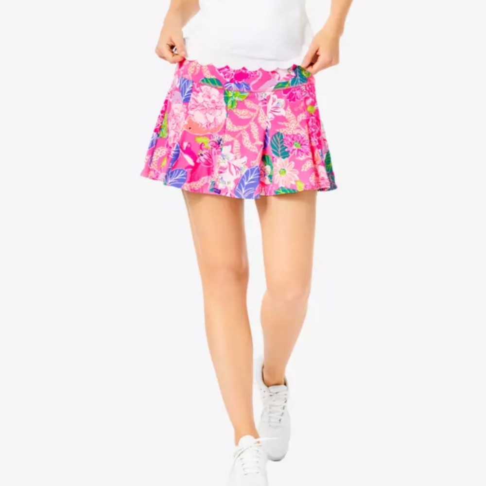 Lilly Pulitzer Rosalla Skort UPF 50+ Pink Isle Best of Friends Size SMALL